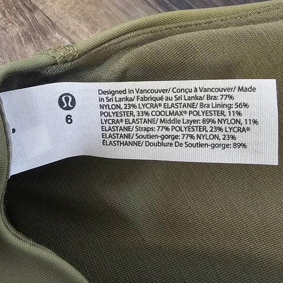 NWT Lululemon Energy Bra Long Line *Medium Support, B-D Cup - Picture 7 of 9